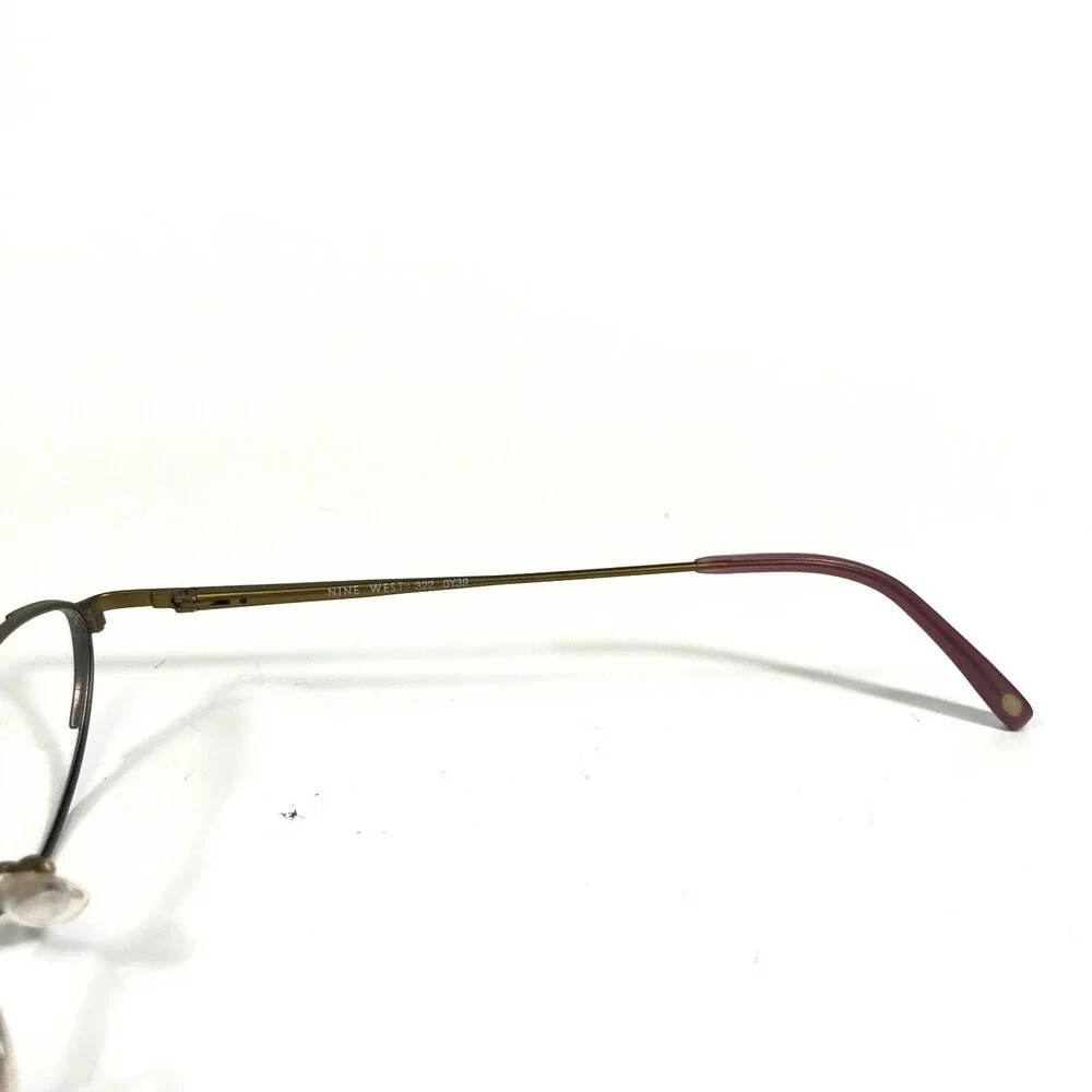 Nine West Eyeglasses Frames 322 0Y39 Purple Round Full Rim 48-18-135